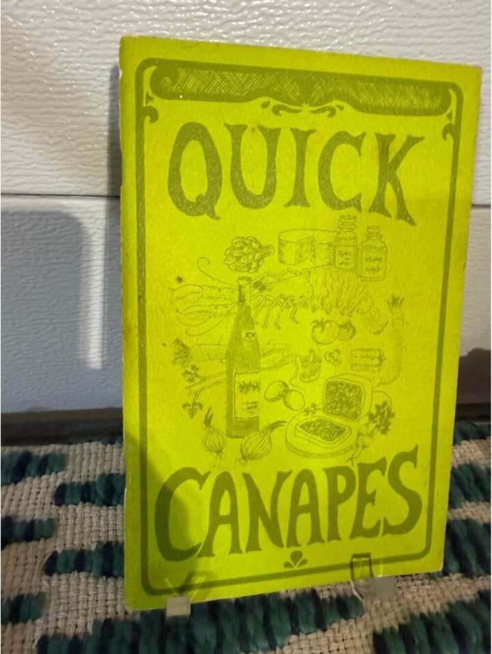 Vintage 1969 Quick Canapes Cookbook by Irena Kirshman Potpourri Press